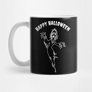 Happy Halloween Zombie Ghost Mug